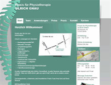 Tablet Screenshot of physiotherapie-gnau.de